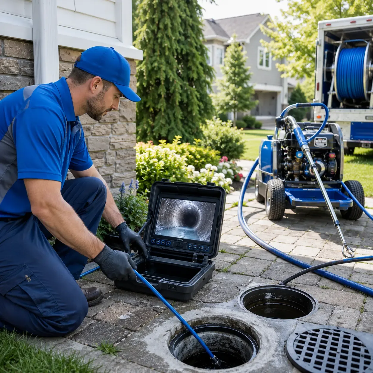 Outdoor drain cleaning professionals serving Amity, AR